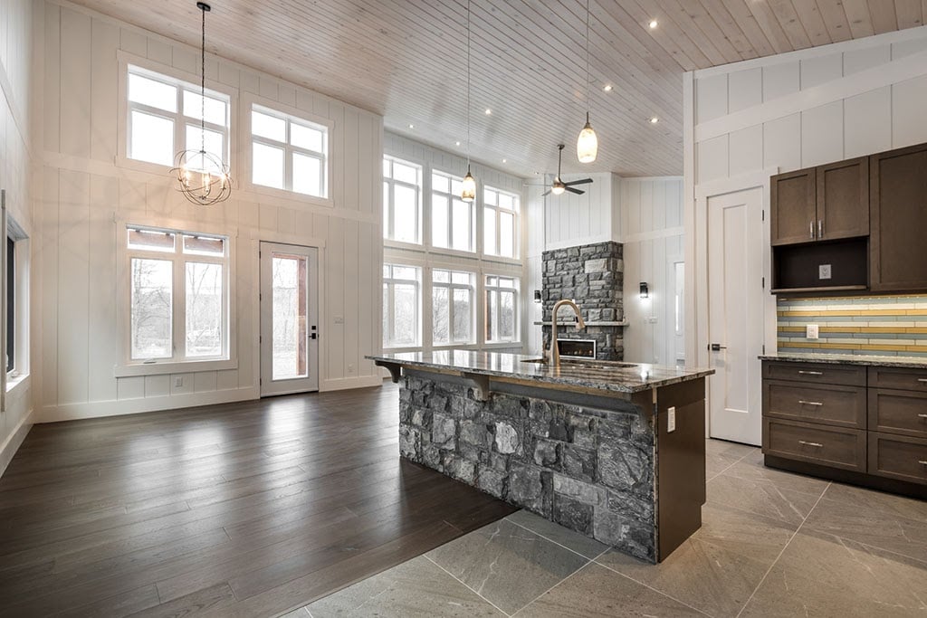 Farmhouse Kitchen with Metrie Moulding