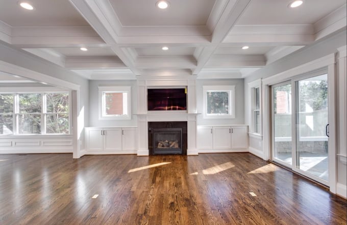 Dallas farmhouse living room